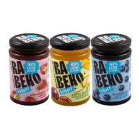 Confiture Extra Light Rabeko 230 g faible teneur en sucres plusieurs saveurs