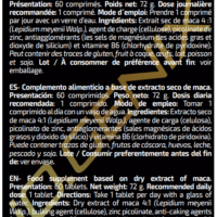 Composition de Maca Plus avec extrait de maca, zinc et vitamine B6